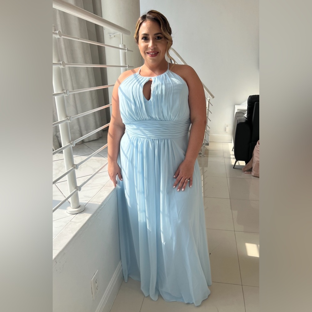 Baby blue dress